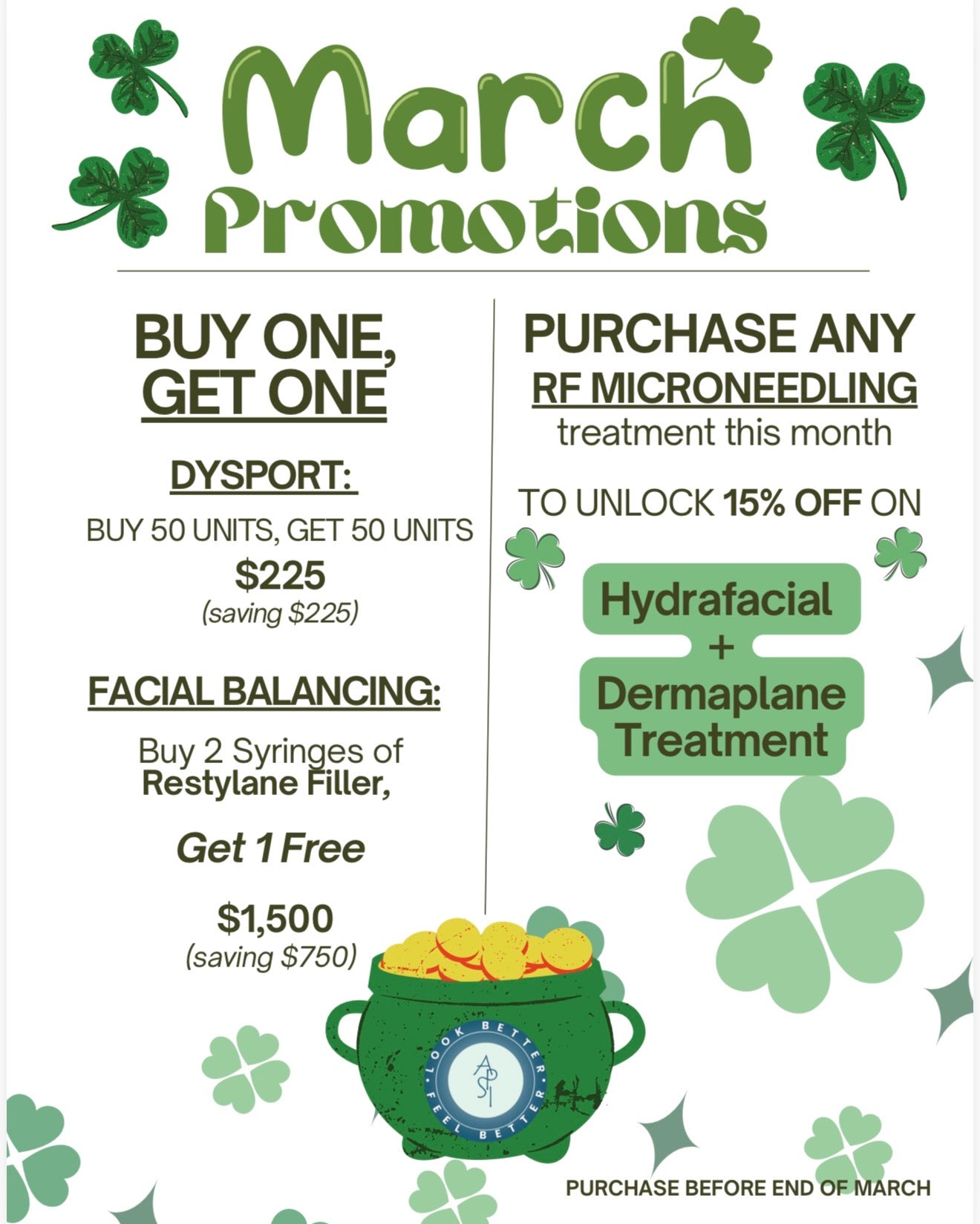 March Promos at APSI