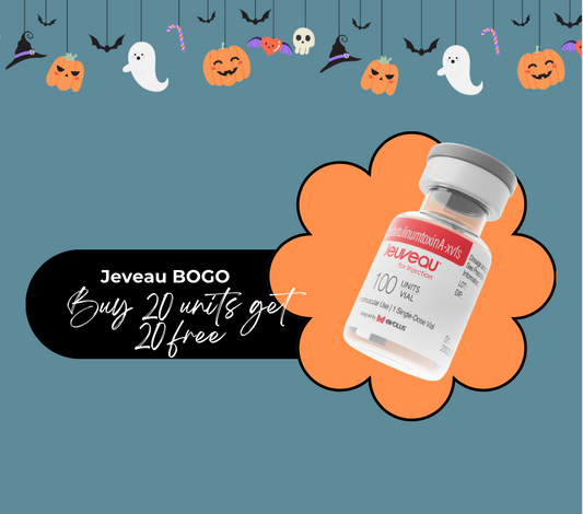 Jeuveau BOGO: Buy 20 units, get 20 FREE (Smooth away fine lines + wrinkles!)