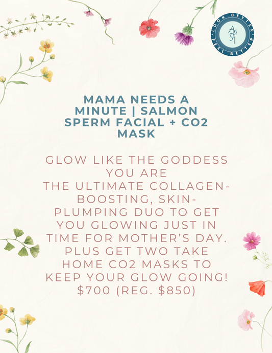 MAMA NEEDS A MINUTE | SALMON SPERM FACIAL + CO2 MASK